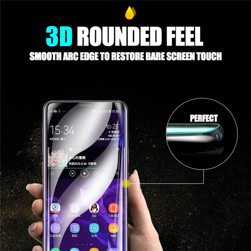 3D полное покрытие мягкий гидрогель пленка для samsung Galaxy S10 S8 S9 A8 плюс S7 Edge Note 10 9 8 S10 плюс 5G Экран защитная пленка