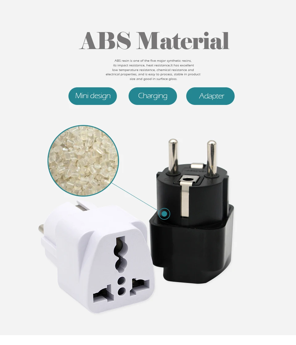 Universal UK US AU To EU AC Travel Power Adapters in Switzerland France Germany Greece EU Plug Converter Electrical Charger (10)