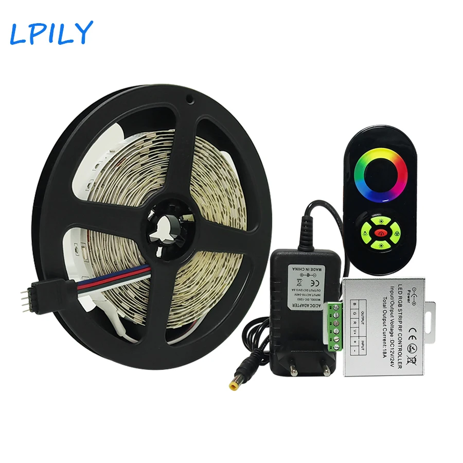 LPILY светодио дный Светодиодная лента 5050 SMD водостойкая RGB 5 м/10 м/м 15 м гибкая РЧ
