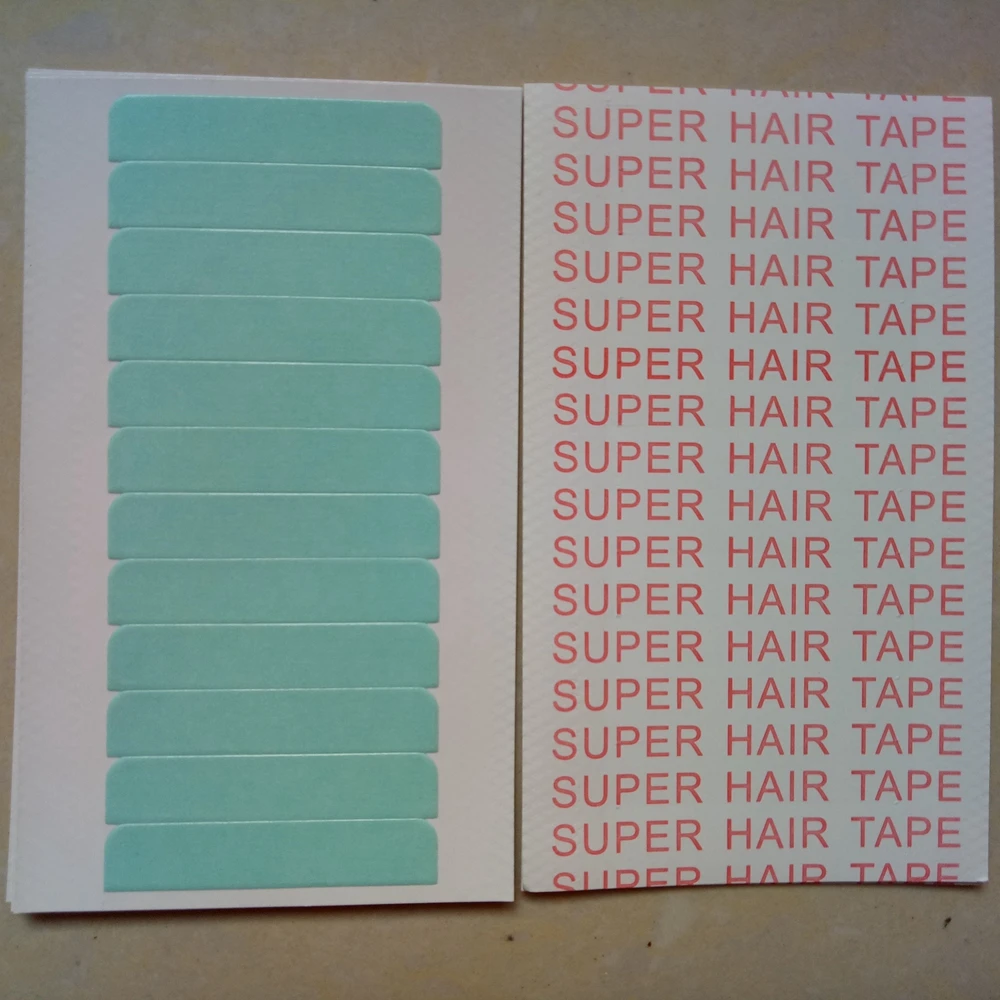 600pcs lot 50Sheets 0 8cm 4cm Adhesive Double Sided Tape Strong Super Tape For Skin Weft 3