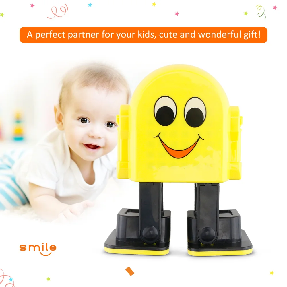 

E1 Intelligent Dancing Singing Musical RC Robot BT Speaker Educational Smiling Face Toy Gift for Kids