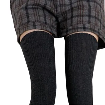 

Winter Stocking Women Knit Crochet Stockings Over The Knee Long Socks Leg Warmer Braid High Quality Cotton Stocking Soft Mujer