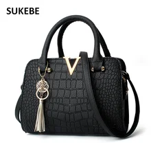2017 Nuevos Bolsos de Las Mujeres Famosas Marcas Mujeres Bolsa de Mensajero del Cocodrilo de LA PU Cuero de Las Señoras Bolso de Hombro Crossbody Bolsas de Mano