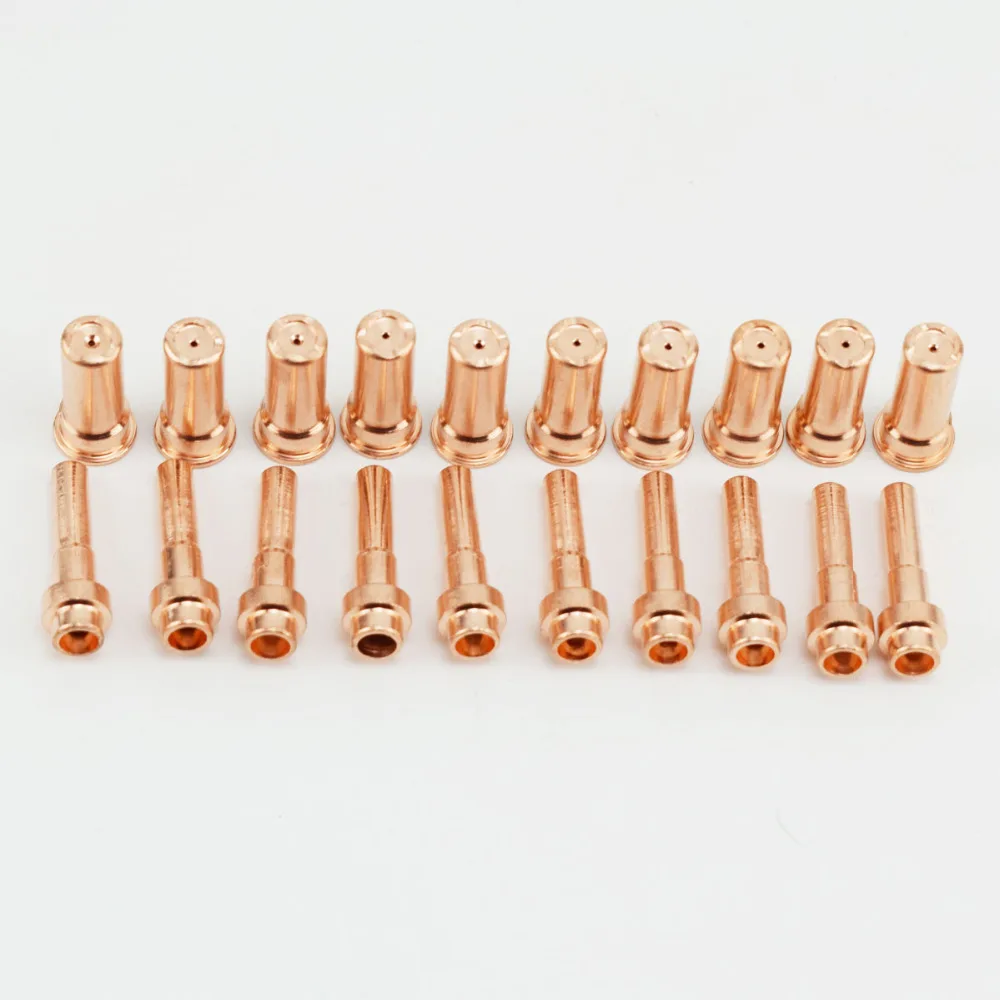 

20pcs Plasma Extended Nozzles 1370 and Eelctrodes 1518 For Cebora HP041 P50 CP-50 Cutting torch