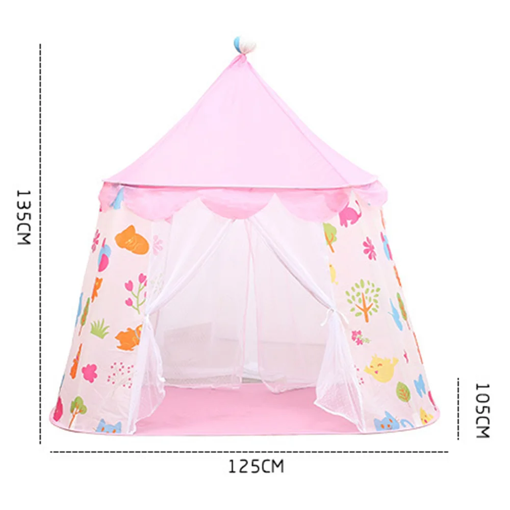  Kids Castle Tipi Tents Boy Girl Gifts Printing Castle Tents Baby Sleep Room Teepee Indoors Outdoors