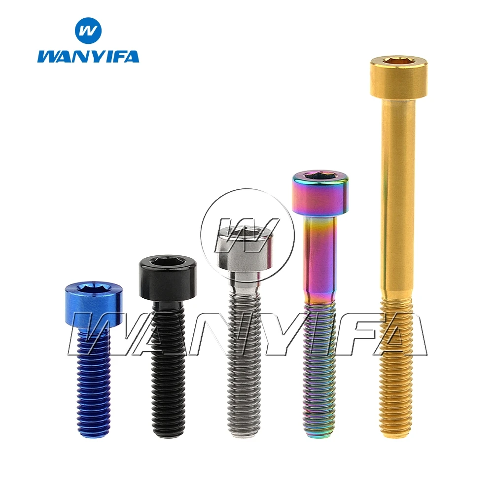 Титановый болт Wanyifa M5 x 10 12 16 18 20 25 30 35 40 45 50 55 60 мм винт для велосипеда штыря сиденья