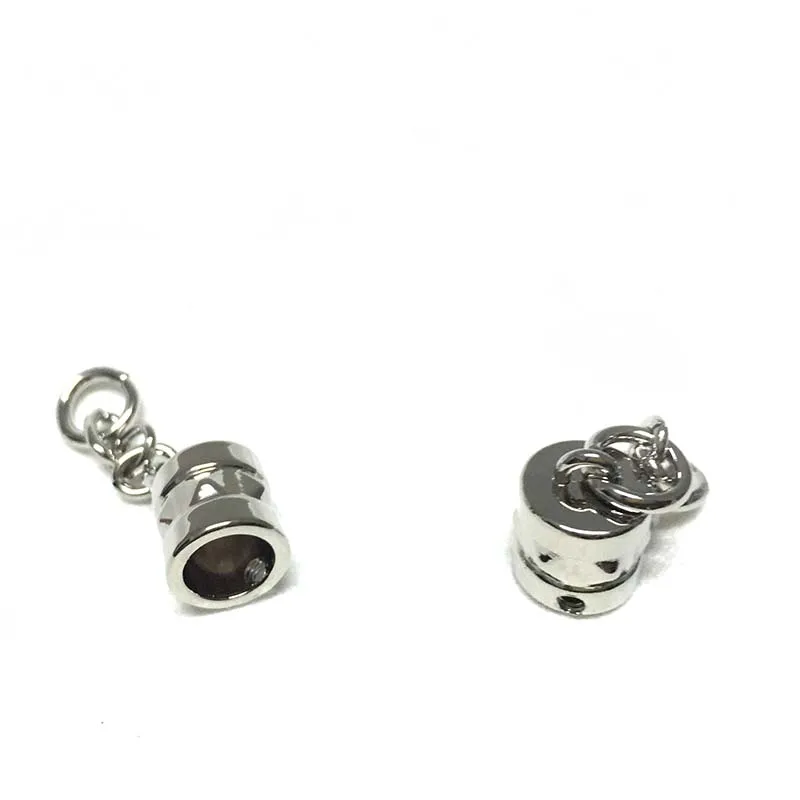 50pcs 8 x 12 mm Leather End Caps , Bracelet End Caps ,Leather Cord End