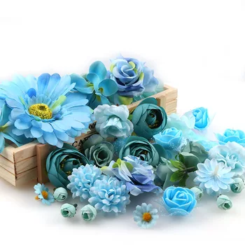 

50pc /lot Mix Style Colors Approx 48g Heads Decoration Flower Heads Artificial Silk Flowers Party Wedding Decoration Home Decor