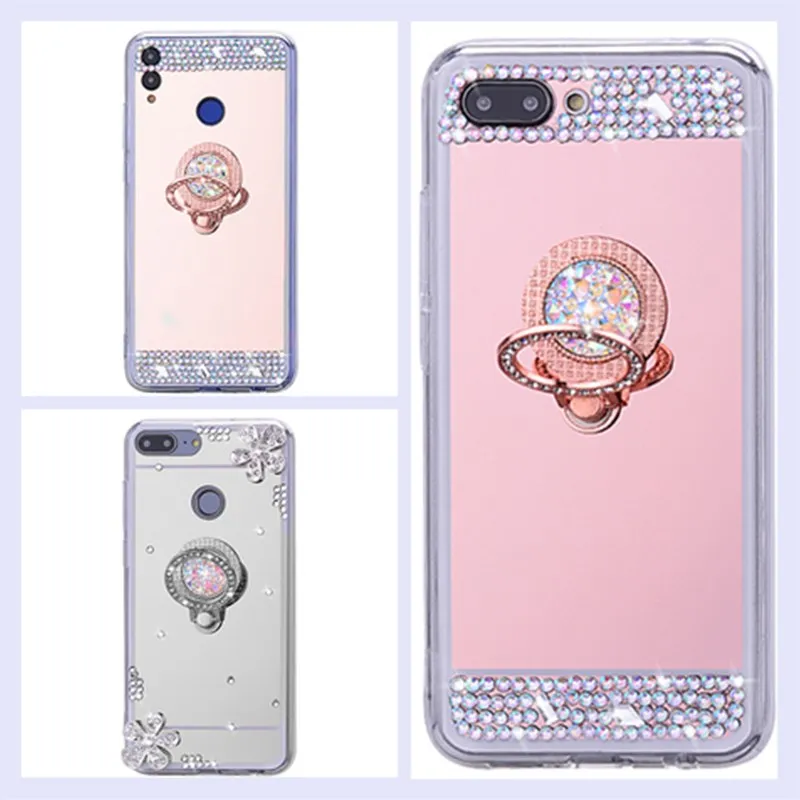 Luxury Mirror TPU phone Case for Huawei Honor 20 10 9 8 Lite 7A 7C Pro Y5 Y6 Y7 Prime 2019 Y9 2018 P20 P10 P8 P9 2017 Cover |