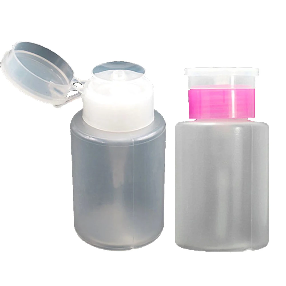 New 1Pc Gel Nail Remover Bottle Spray Empty Pump Dispenser Nail Cleanser Liquid Bottle 60ML Acetone Polish Remover Bottle