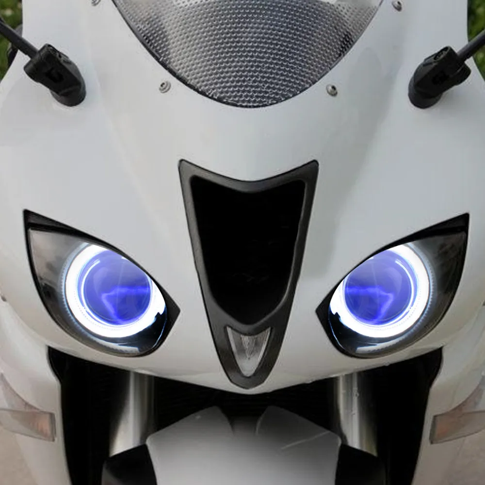 Kt мотоцикл фар в сборе для Kawasaki ниндзя ZX 6R ZX6R 2007 2008 HID светильники ангел ореолы