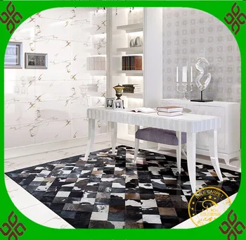 

2018 free shipping 100% natural genuine cowhide flower carpet design