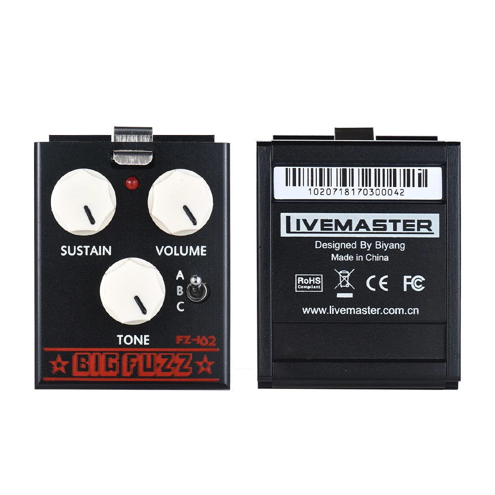 Педаль для гитарных эффектов BIYANG серий LiveMaster FZ 162 Fuzz|Детали и аксессуары гитар| |
