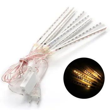 

Waterproof Meteor Shower Rain Lights 8 Tubes Drop Icicle Snow Falling Raindrop Cascading Lights