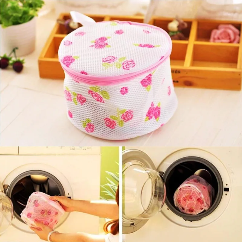 

1Pcs Practical Women Hosiery Bra Washing Lingerie Wash Foldable Protective Mesh Bag Aid Laundry Saver Free Shipping