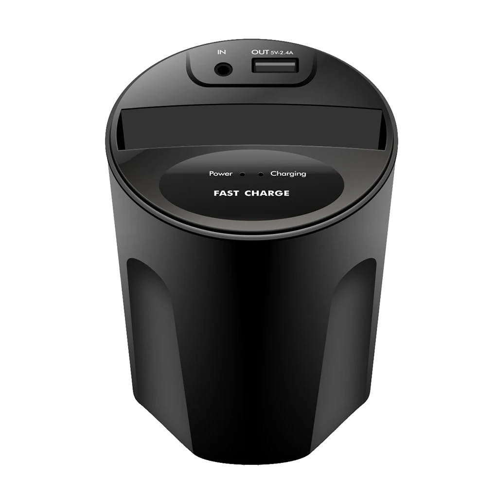 

HOT SALE X8 Qi Vehicle Fast Wireless Charger Replacement for iPhone 8/X Vehicle Car Wireless Charger Cup Holder