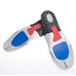 Высокое качество силиконовые обувные стельки бесплатная Размер Мужчины Женщины ортопедическая стелька-ступинатор спортивная обувь Бег