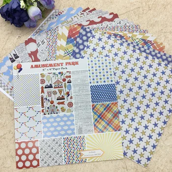 

24 Sheets Scrapbooking Pads Paper Origami Background Paper Card Making DIY Paper Craft 02