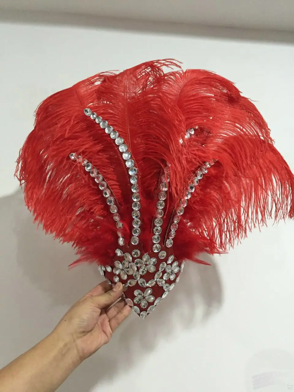 Red feather headpiece Clearance