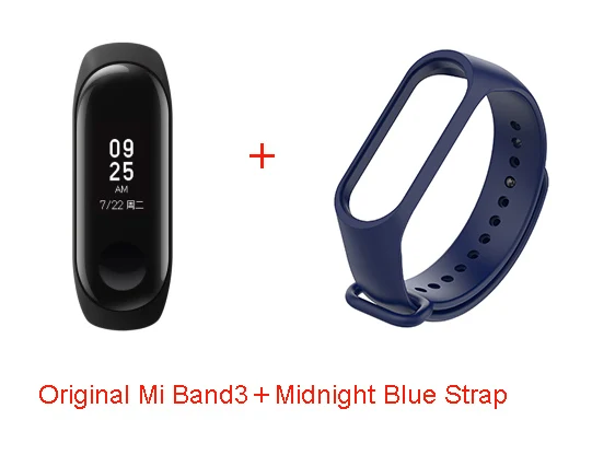 Xiaomi Mi Band 3 глобальная Версия смарт-Браслет фитнес-браслет часы группа 3 большой сенсорный экран частота сердечных сокращений сообщения Smartband - Цвет: global version