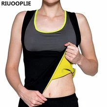 RIUOOPLIE Женская вес потери Пот Неопрена талии футболка для тренировок жилет с эффектом сауны майка