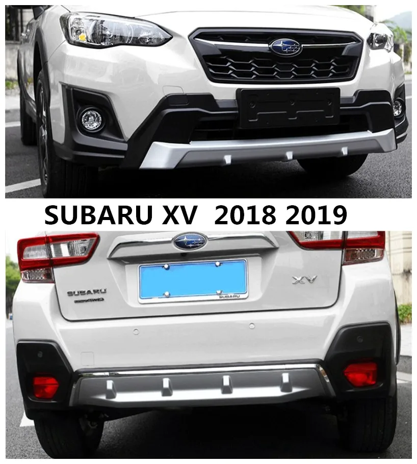 

For SUBARU XV 2018 2019 Front & Rear BUMPER GUARD Diffuser Protecto Skid Plate High Quality ABS Auto Accessorie