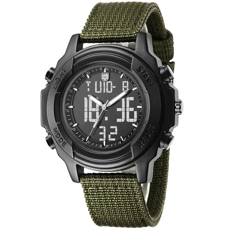 Роскошные Брендовые мужские спортивные часы для дайвинга 30 м цифровые военные часы мужские модные повседневные электронные наручные часы Relojes распродажа - Цвет: Green
