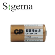 100% original battery GP CR123A 3V 1400mAh non-rechargeable lithium photo battery for cameras flashlights