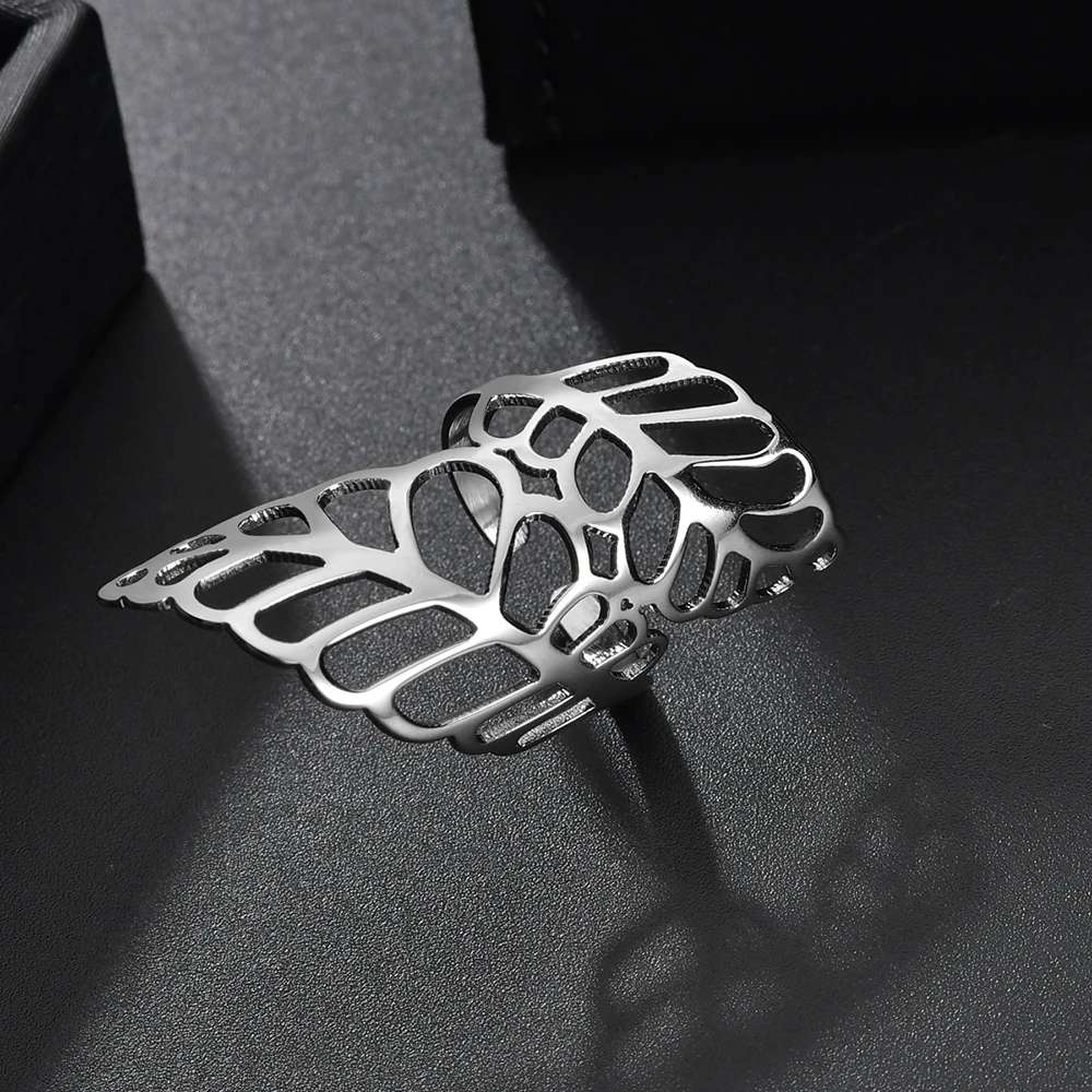 

Legenstar Adjustable Ring for Women Two Leafs Girl Wedding Rings Open Knuckle Finger Jewelry anillos mujer Bague 2019 Fashion