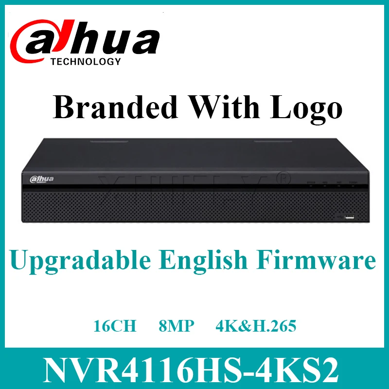 Dahua Original NVR4116HS-4KS2 16CH Compact 1U 4K &amp H.265 Lite сетевой видеорегистратор без POE Замена