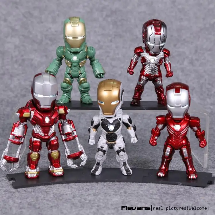 

Iron Man Light & Action Function Iron Man MK 5 33 35 37 39 Collectible Model Toys 5pcs/set