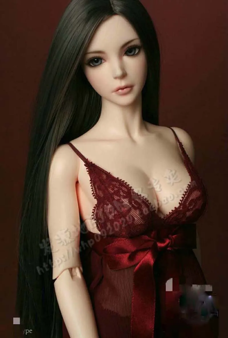 

1/3 1/4 1/6 Bjd SD Doll Wig High Temperature Wire Beautiful Black Colors Long Straight BJD Super For Doll Hair Wig