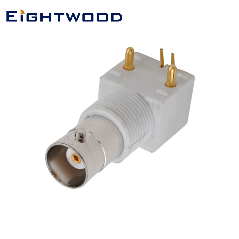 Eightwood BNC разъем Женский RF коаксиальный адаптер с белым печатным креплением для
