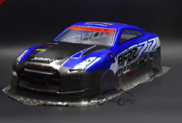 Синий Корпус для Tamiya HPI 1/10 на дороге плоский NNISSAN SKYLINE R32 GT-R кузов 17515 2000GT-R LB KYOSHO Drift EP RC автомобиль - Цвет: BLUE BODY