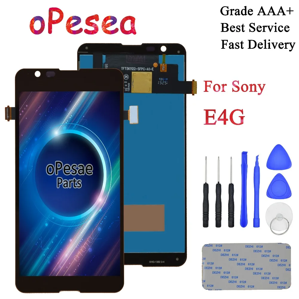OPesea для SONY Xperia E4G E2003 E2033 Полный ЖК-дисплей панель сенсорный экран стекло