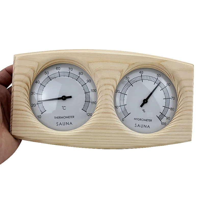 Термометры для сауны Крытый Термометры для ванны гигрометр деревянный