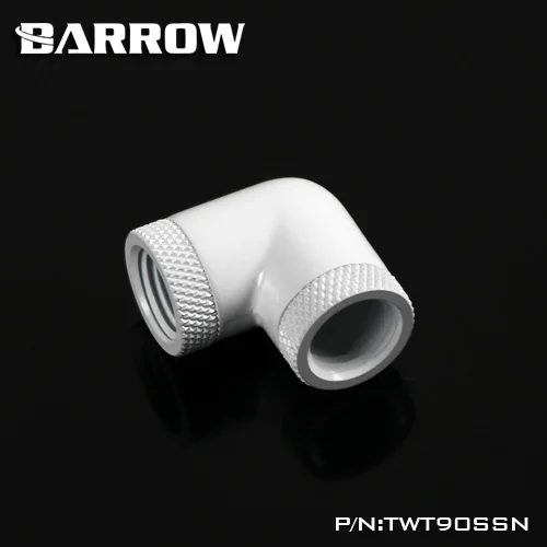 Barrow Black Silver G1/4 ''thread 90 градусов два поворотных адаптера вращающиеся на