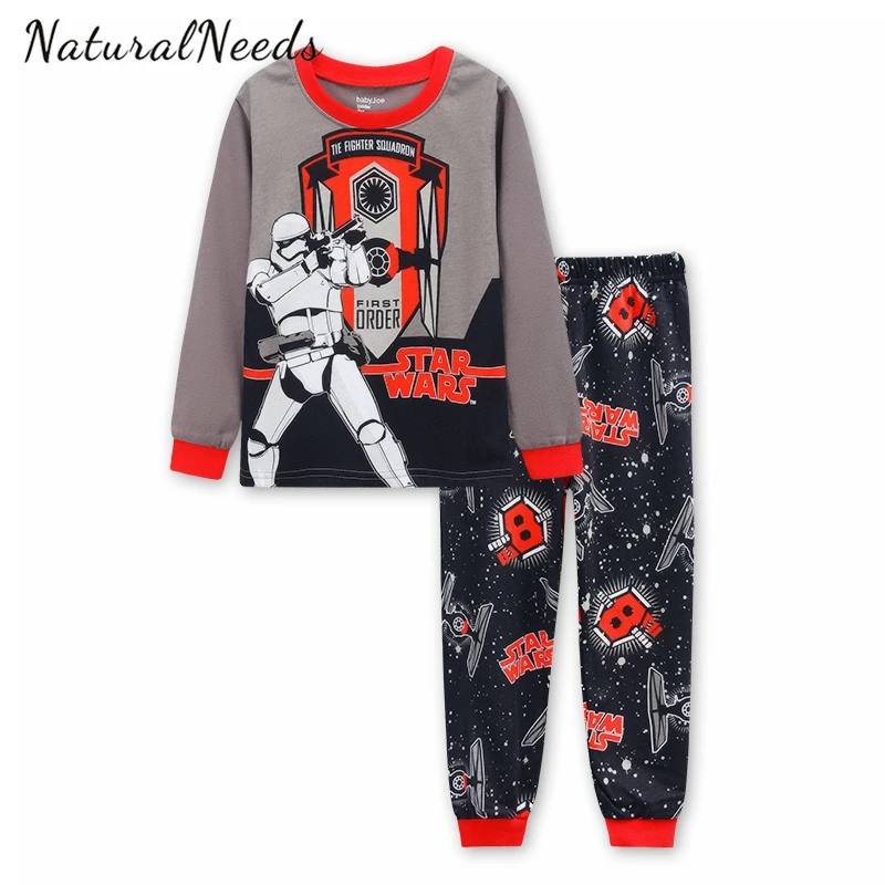

NATURALNEEDS Children's Pajamas Sets Star Wars Boys Girls Cartoon Sleepwear Kids Cotton Pyjamas Children Clothing Clone Troopers
