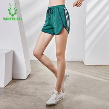 Vansydical зеленый хлопок фитнес шорты для йоги женские спортивные шорты для бега для женщин тренажерный зал Велоспорт тренировки шорты для женщин