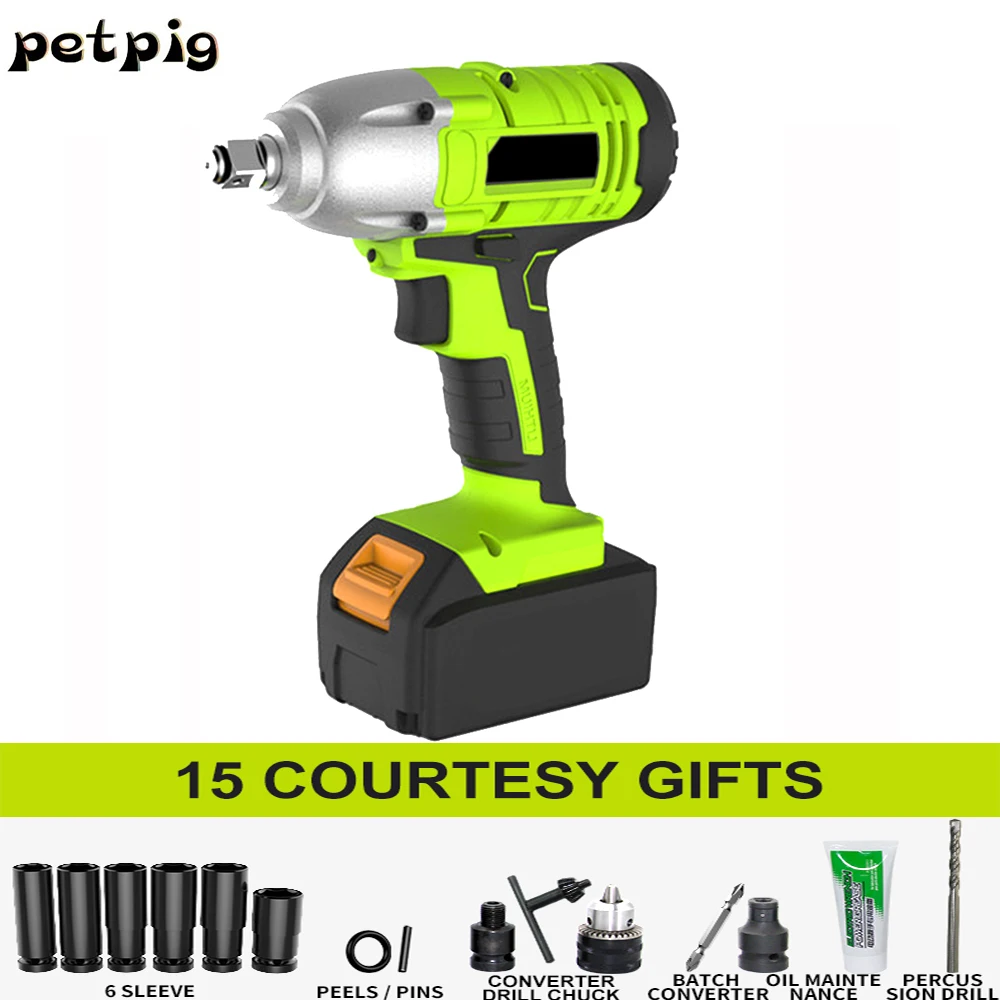 Rechargeable Power Tools Electric Wrench Car Repair Electric Impact Wrench Screwdriver Drill Electric Woodworking Hand Tools
