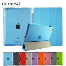 For ipad 2 Leather Case for Apple ipad 2 3 4 Tablets Accessories Fashion Smart Elegant Stand Holder Case for ipad 4 Cover