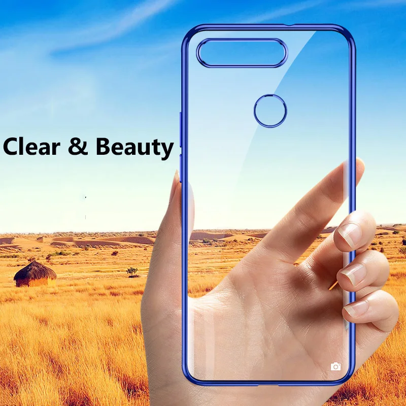 Чехол MUCHI для Huawei Honor View 20 Роскошный прозрачный мягкий чехол накладка с лазерным