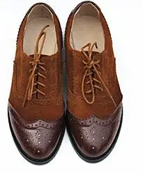 

British Style Matte Leather Mixed Colors Women Oxfords New Spring Lace-Up Flats Round Toe Ladies Shoes Woman Moccasins 34-45