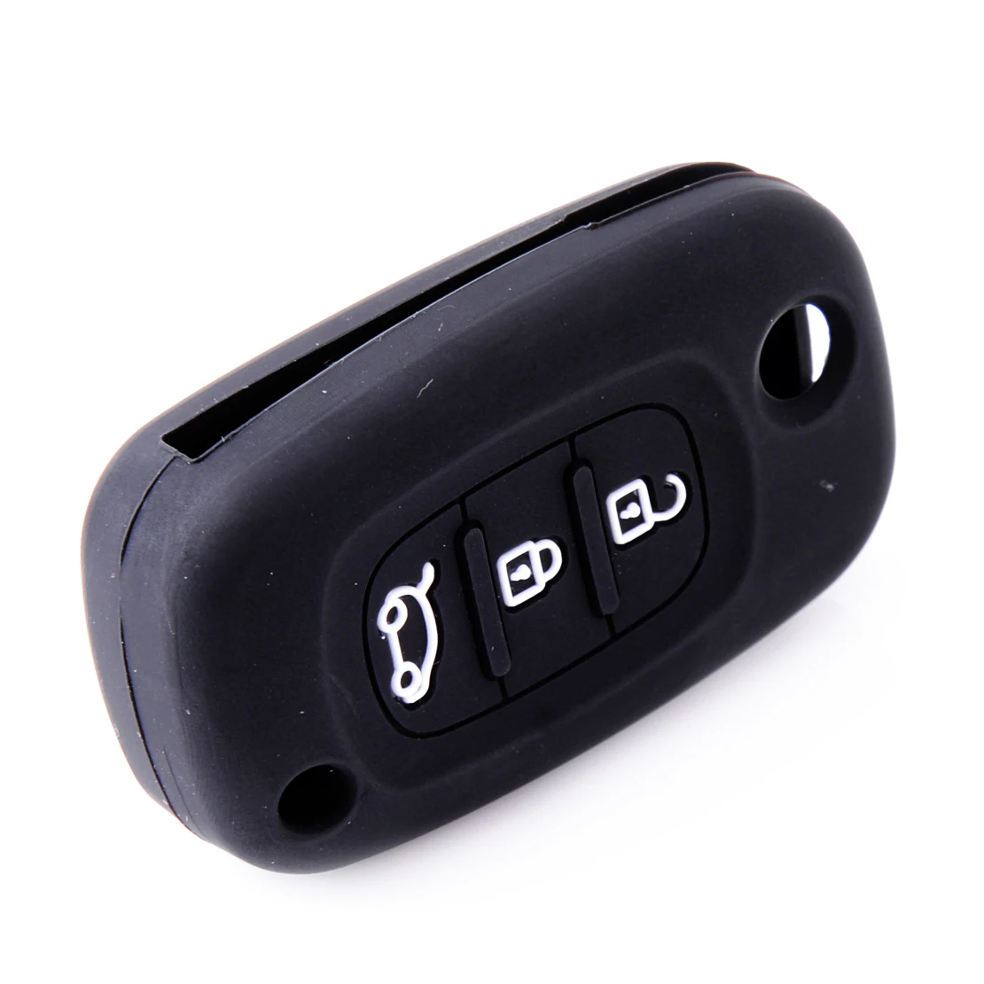 Черный силиконовый чехол DWCX для Renault Clio Kangoo 2007 2009 Fluence 2011 2017 Megane 2005 2010|fob cover|key case for