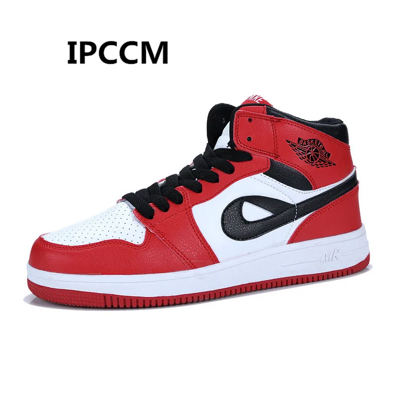 

New Graffiti Men's Shoes Hip Hop High To Help Thick-soled Shoes Men's Casual Color matching Wild Sneakers