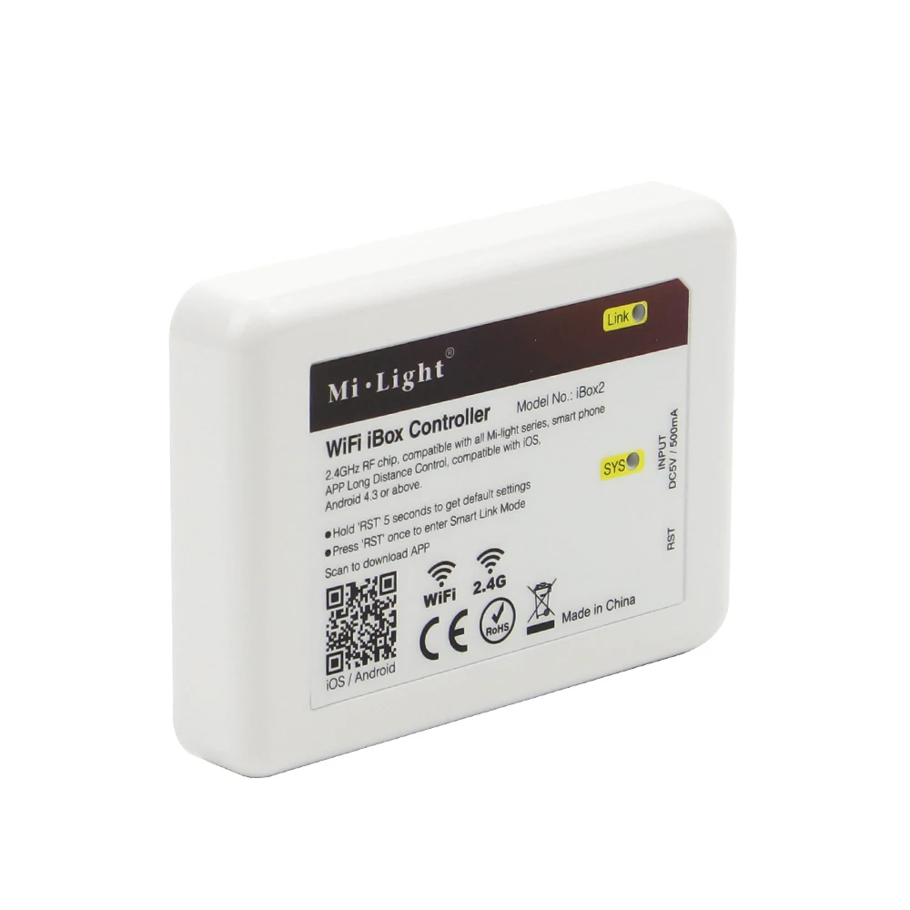2 4 ГГц DC5V светодио дный Wi-Fi iBox Управление Совместимость с Светодиодная лампа milight