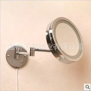 Фабричное медное круглое зеркало с светодиодные настенные зеркала для зарядки