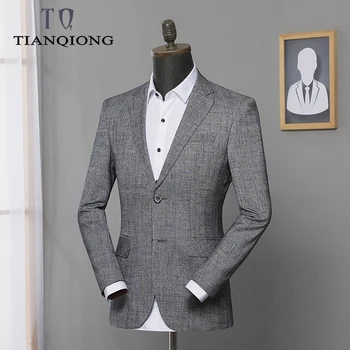 

2019 New Arrival Spring High Quality Plaid Casual Blazer Men,men's Suits Jackets,casual Jackets Men Plus-size M-3XL