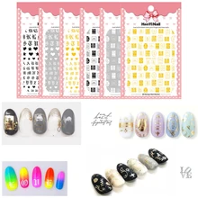 Наклейки для ногтей, японская серия, наклейки, наклейки, логотип, символ, дизайн ногтей, декоративные советы, дизайн, наклейки для ногтей