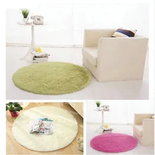 Модный Европейский стиль противоскользящие 40 см-160 см толстые большие круглые напольные ковры для гостиной ванной комнаты спальни круглый коврик для йоги